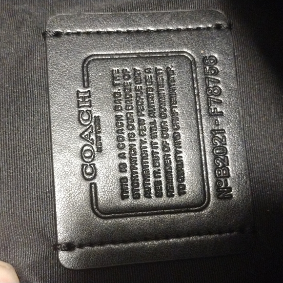 Authentic Coach, full size, charcoal grey backpack - Picture 3 of 4